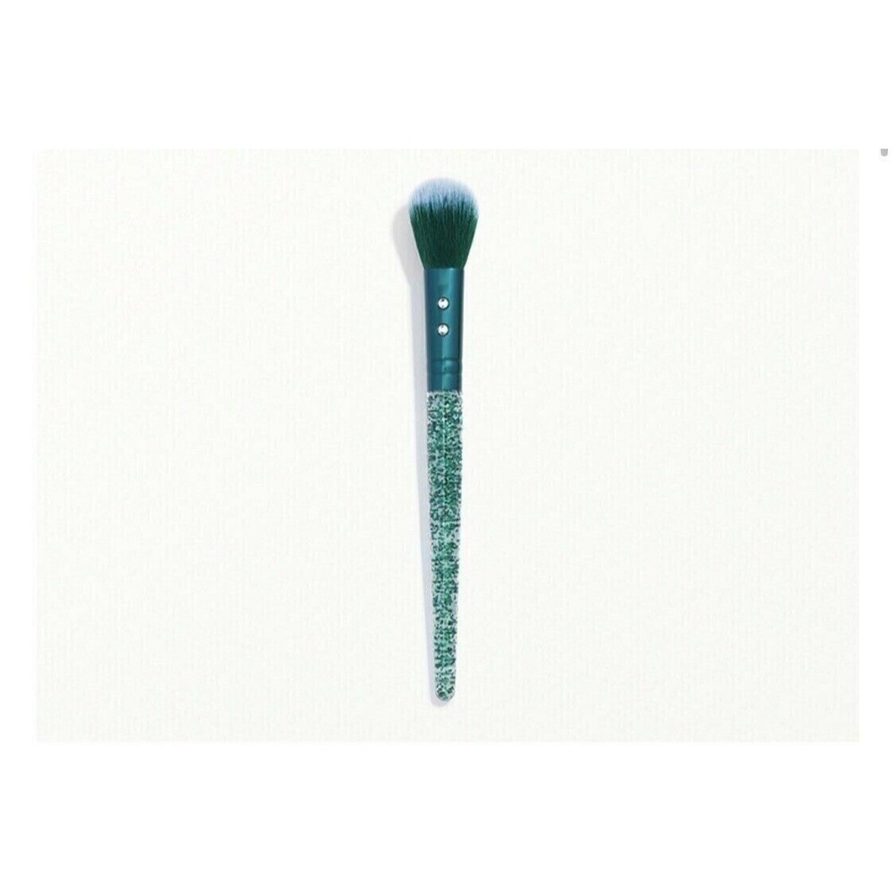 SLMISSGLAM P40 Green Glitter Rhinestone Round Blusher Make-up Brush NEW